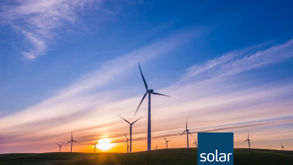 Solar windmills with logo