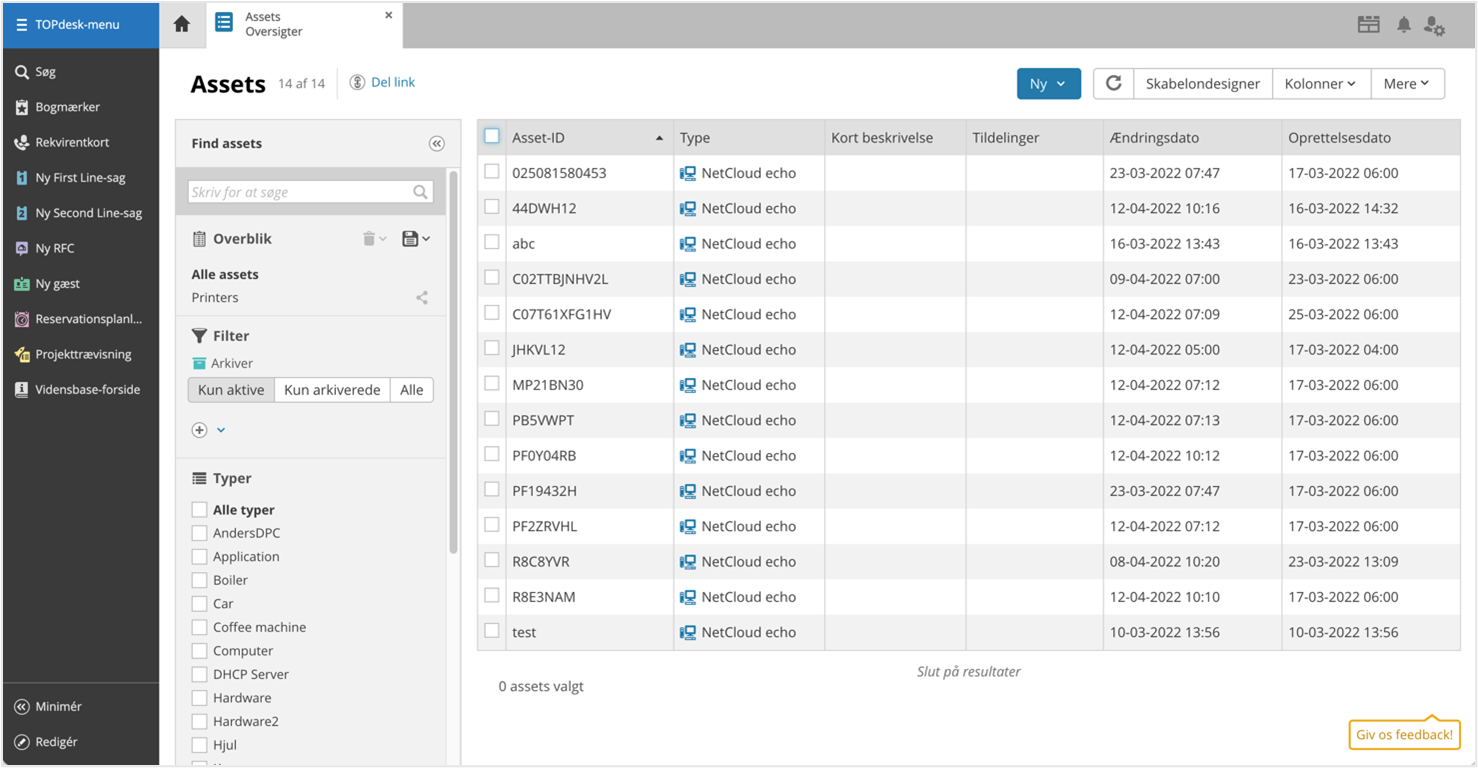 TOPdesk integration